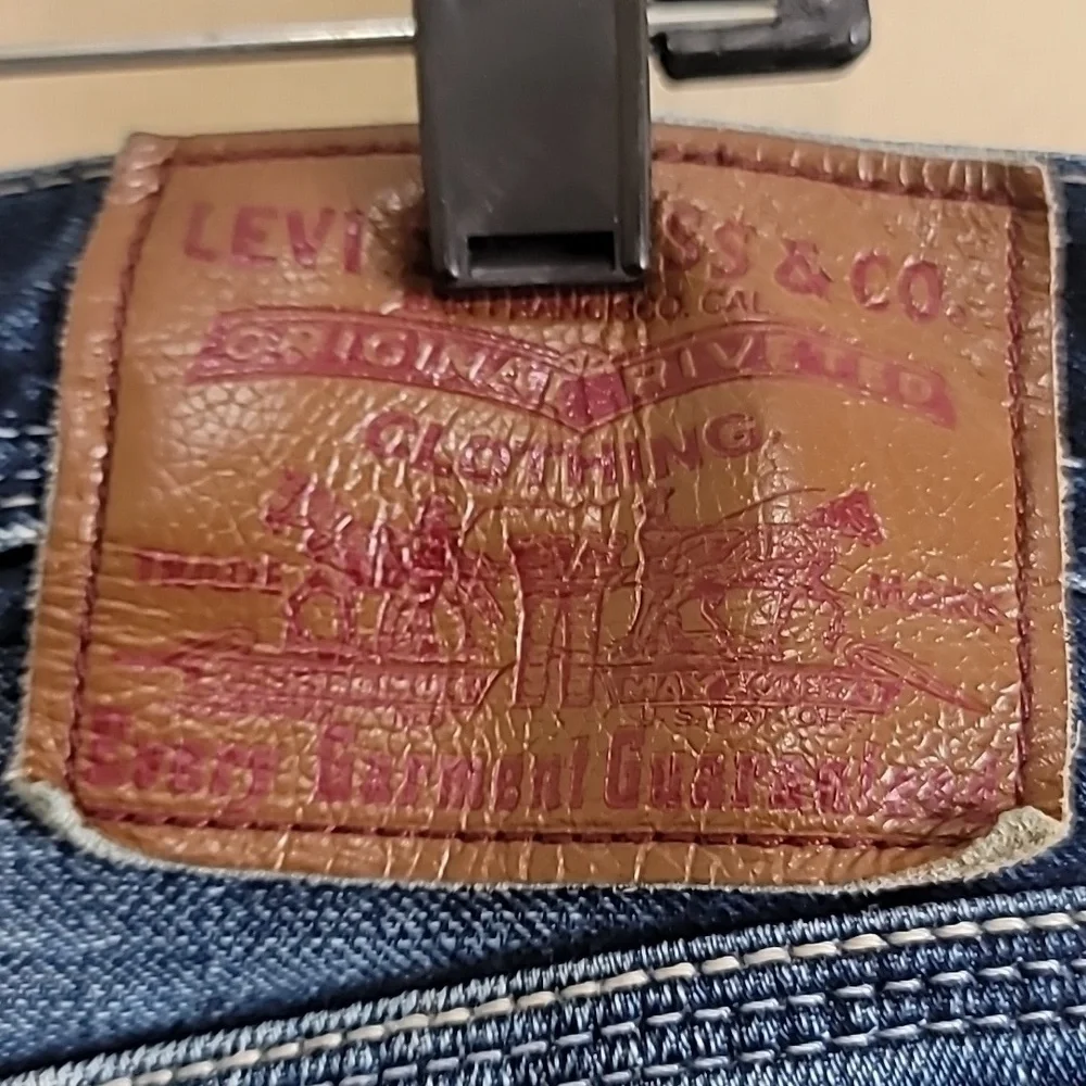 Levi Men Loose Straightleg Blue Denim Jeans Size 32x32